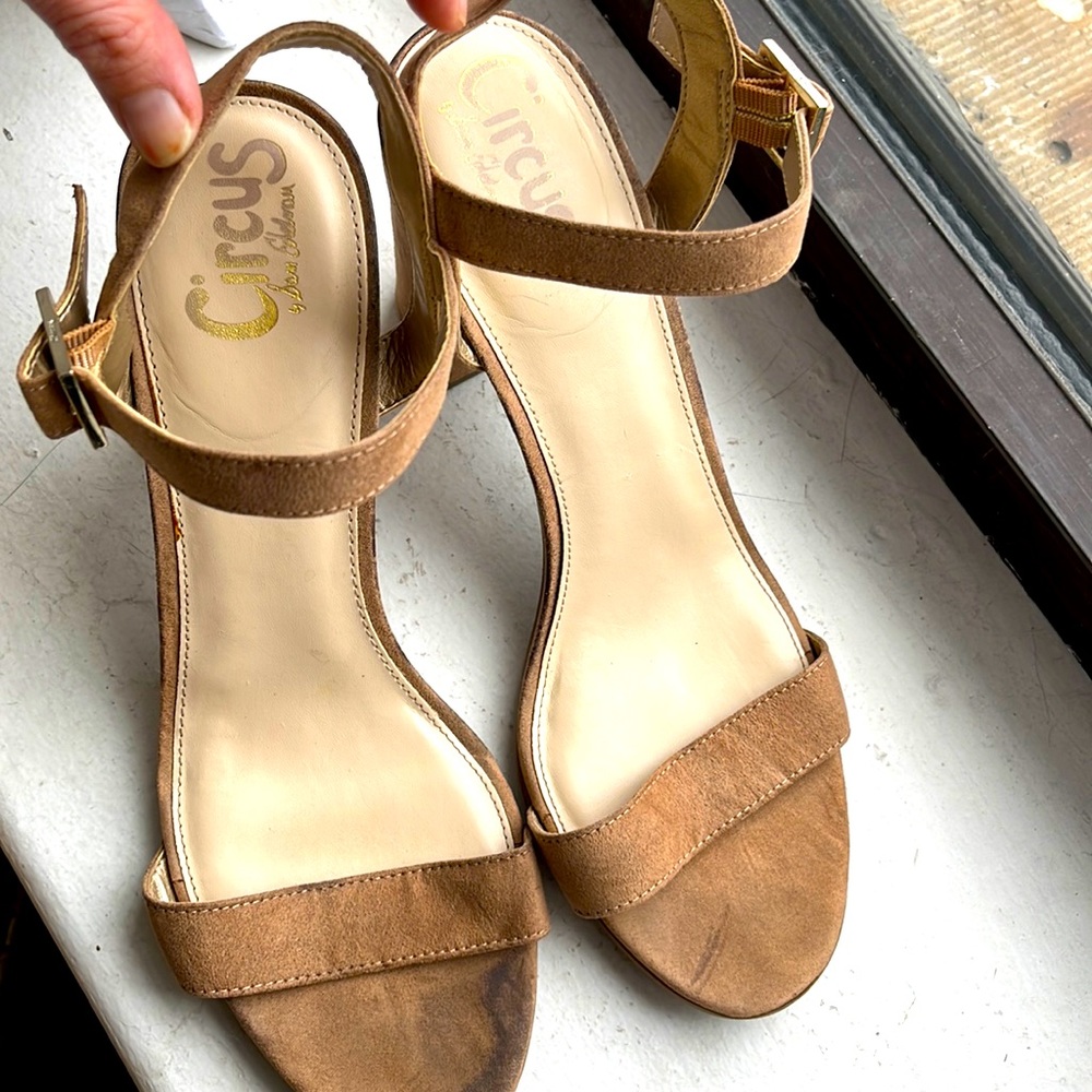 Sam Edelman Circus Suede Strap Sandals size 10